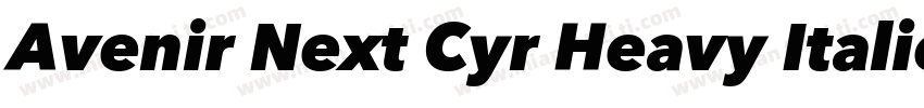 Avenir Next Cyr Heavy Italic字体转换